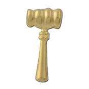 Gavel Lapel Pin