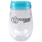 Aqua Bev/Go Double Wall Acrylic Stemless Wine Tumbler