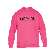 Kids Crewneck with Black Logo