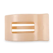 Flat Rectangle Hair Clip | Large | Almond Beige
