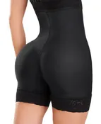 FB836 Faja Strapless High Compression Shaper Shorts with Invisible Butt Lifter and Hook Closure