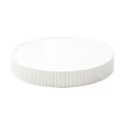 110-400 White PP Matte Top Fine Ribbed Foam Lined Cap