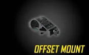 1" Offset Rail Mount