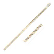 14KT Two-Tone Gold Miami Cuban Link Chain — 7mm