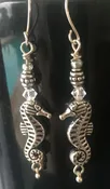 Hand Made One of a Kind Jewelry - Sea Horse Earrings #4
