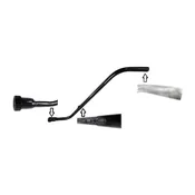 1-1/2" Ratchet Telescopic S-Wand, Black Steel, Made in Italy