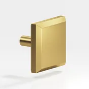 Colonial Bronze 127 Square Beveled Knob with Straight Post, 1-1/2 in