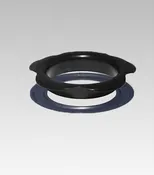 1-1/2’’ B-DSMGPW #12 Black Daisy Style Curtain Grommet and Washers – 100 pcs per bag