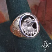 Eagle Bust Ring