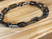 CUSTOM OXIDIZED STERLING SILVER OVAL LINK BRACELET — Owen Jewelry Design