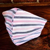 Blue & Pink Stripe Protective Mask