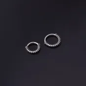 16G 8mm 10mm Wire Wrap Nose Septum Ring