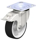 Blickle 5″ Swivel Caster with Brake, 770 Lbs. Load Capacity, and Ball Bearing Swivel