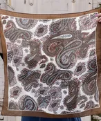Vintage 1930s Japanese Paisley Scarf
