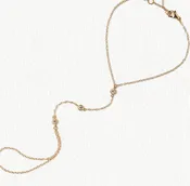 3-Hand Chain Steel, Ring and Bracelet Crystal Chain