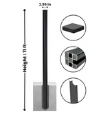 11 ft Aluminum Alloy Fence Post – Extra Long