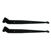 12 Inch Strap Hinge Pair W/O Pintles – 1″ Offset