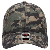 103-713 OTTO CAP Camouflage 6 Panel Low Profile Baseball Cap