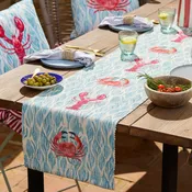 Abersoch Indoor/Outdoor Table Runner Marine