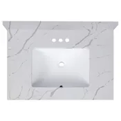 Calacatta Tree Quartz 22" x 31" Vanity Top