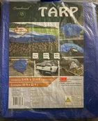 Greenbound 10ftx12ft Light Duty Tarp – Color: Blue