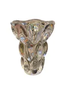 1950s French Crystal Bubble Art Vannes Vase