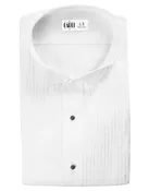 "Aldo" Kids White Wingtip Tuxedo Shirt