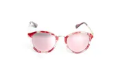 Flexible Unisex Round White Line Sunglasses