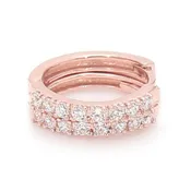 0.14ctw Round Brilliant Lab-Grown Diamond Huggie Hoop Earrings in 14kt Gold