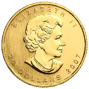 Gold 1/2 oz Canada Maple Leaf (BU) - Random Year Our Choice
