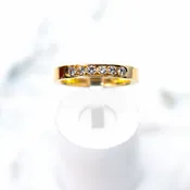 "Add a Diamond" Anniversary Band in 14kt Yellow Gold