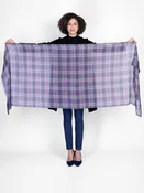 Blue Plaid Scarf