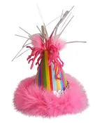 Dog Party Hat (Color Stripes)