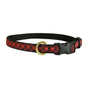 Buffalo Plaid Ribbon Dog Collar - 5/8 Inch