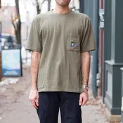 20/- Jersey Pennant Tee (3FLAGS) in Khaki