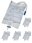 Adult Urine Bag, (2000 ml - 5 Pack / 10 per Box)