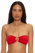 Charmed Bandeau Bikini Top - Ruby