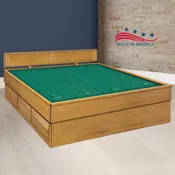 Oak 5-Board - Waterbed Headboard &amp;amp; Frame Set