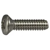 10-24 X 3/4 Stainless Steel Phillips Oval Head Machine Screws - 18-8 Coarse Thread