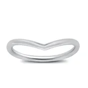 Plain V Band Ring
