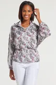 Anatomie Printed August Windbreaker Jacket in Abstract Giraffe, Size X-Large
