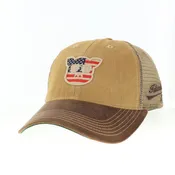 Islanders Waxed Cotton USA Trucker Hat