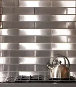 2.5″ x 12″ Accent Woven Stainless Steel Subway Tile