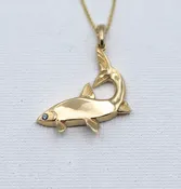 14kt Yellow Gold Whitefish Necklace — McGough & Company
