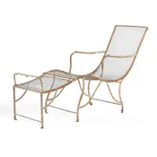 19th C. Iron Chaise