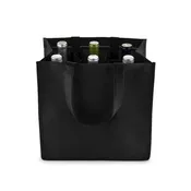 Reusable 6 Bottle Wine Tote Bag