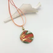 Coral Bloom Gold-Accented Pendant Necklace - Handcrafted Jewelry — Tonya Lov Jewelry