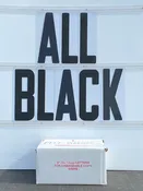 8″ Flexible Marquee Letters for Outdoor Changeable Signs Condensed Font 8-7/8″ Panel 300 count set All Black