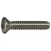 10-24 X 1 Stainless Steel Phillips Oval Head Machine Screws - 18-8 Coarse Thread