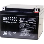 12v 26ah Battery SLA 2 Volt 26 Amp, Sealed Lead Acid Rechargeable Battery